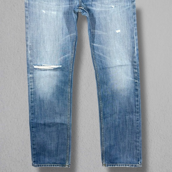 Diesel Viker Jeans‎ Mens 32x32 Light Wash Straight Leg Thrashed Fits 32x34 008AT - Picture 6 of 16